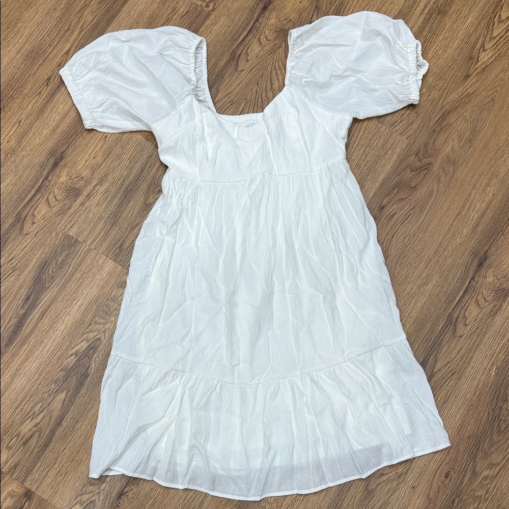 Nine West Cream Textured Dress